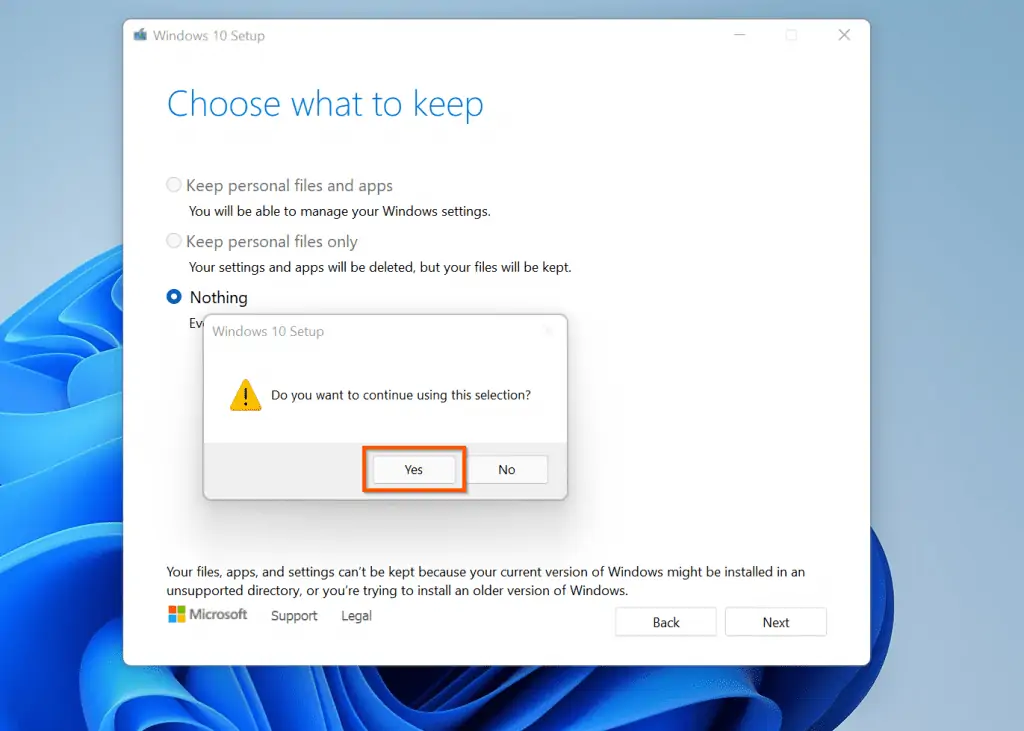 desinstalar Windows 11 y volver a Windows 10 manualmente