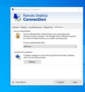 escritorio remoto para conectarse a un PC con Windows 10 9