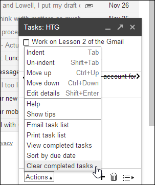 tareas Gmail